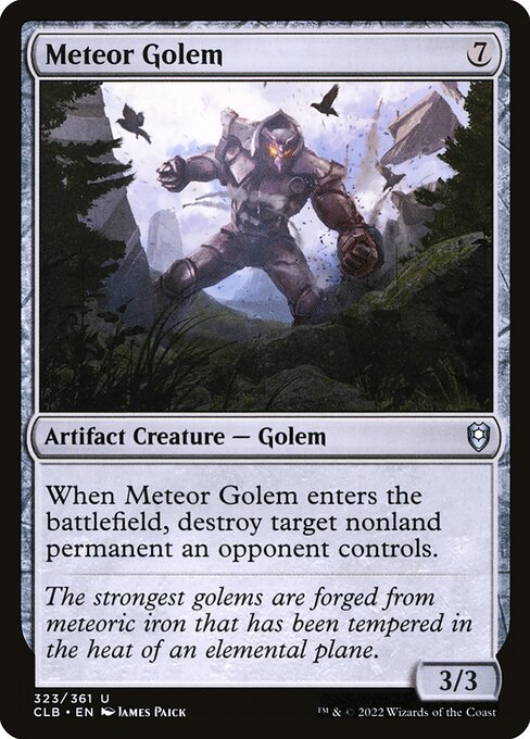 Meteor Golem - Commander Legends: Battle for Baldur's Gate Uncommon Card