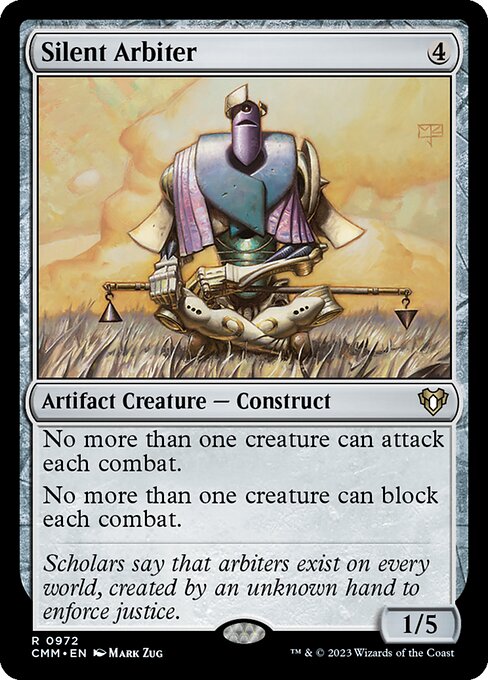 Silent Arbiter - Commander Masters Rare Card
