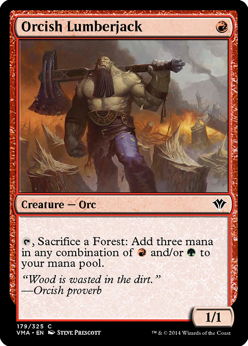 Orcish Lumberjack - Vintage Masters Common Card