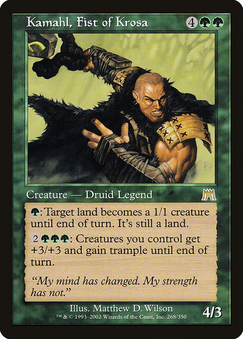 Kamahl, Fist of Krosa - Onslaught Rare Card