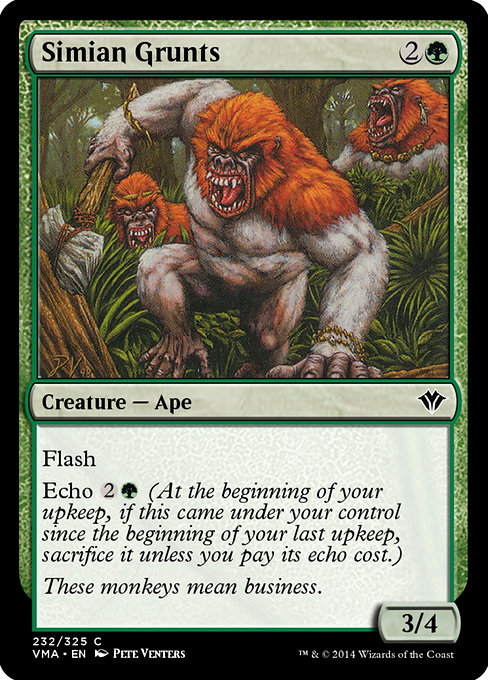 Simian Grunts - Vintage Masters Common Card