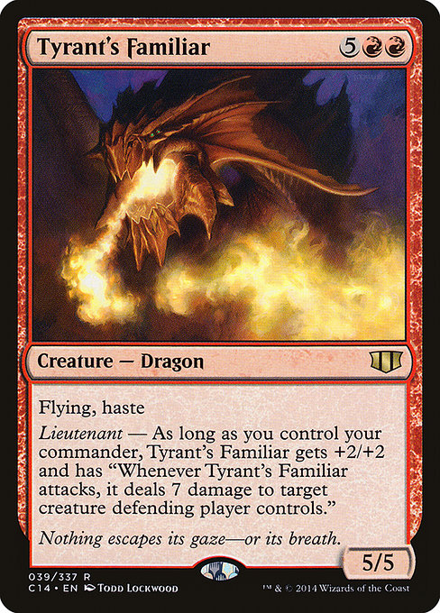 Tyrant's Familiar - Commander 2014 Rare Card