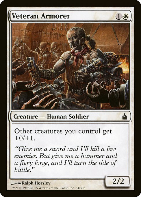 Veteran Armorer - Ravnica: City of Guilds Common Card