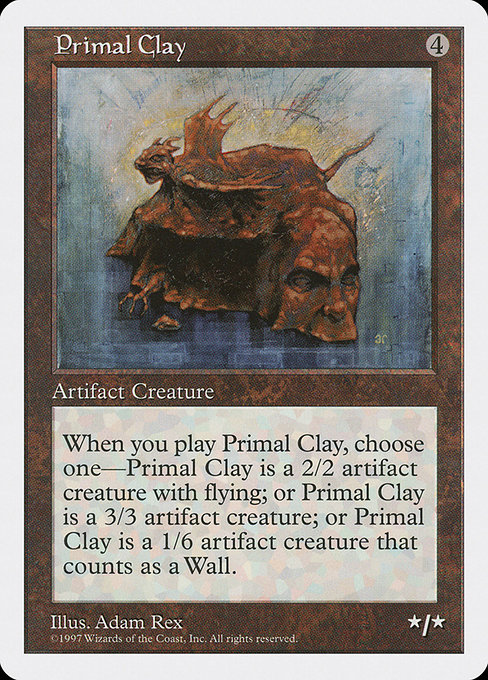 Primal Clay - Fifth Edition Rare Card