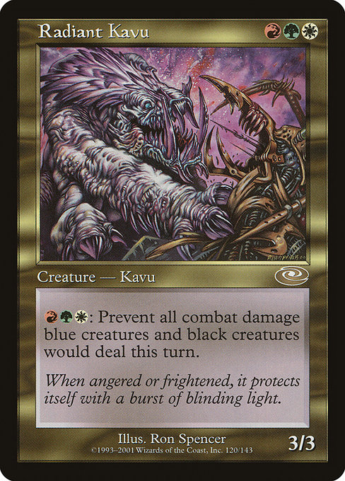 Radiant Kavu - Planeshift Rare Card