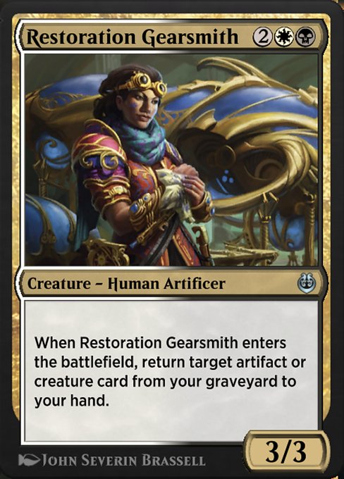 Restoration Gearsmith - Kaladesh Remastered Uncommon Card