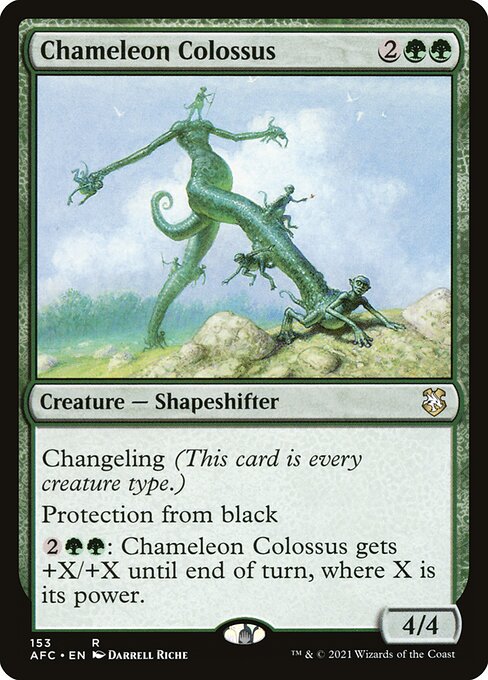 Chameleon Colossus - Forgotten Realms Commander Rare Card