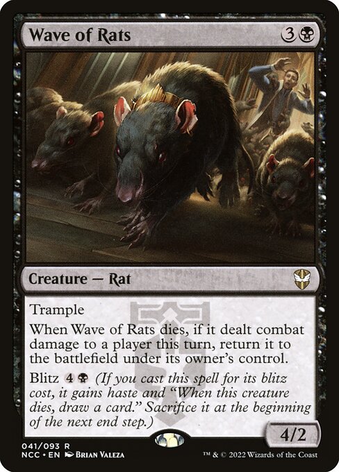 Wave of Rats - New Capenna Commander Rare Card