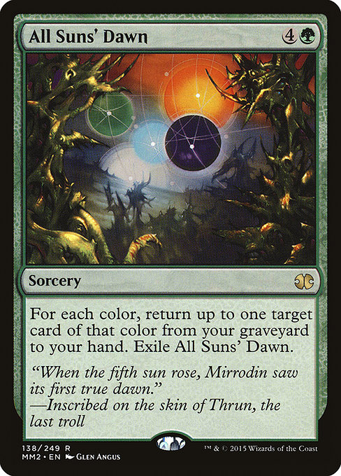 All Suns' Dawn - Modern Masters 2015 Rare Card
