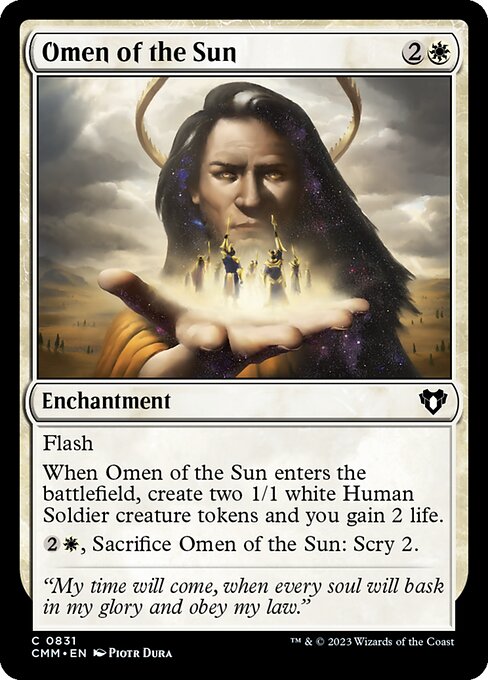 Omen of the Sun - Commander Masters Common Card