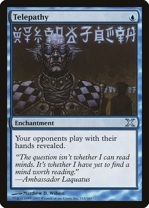 Telepathy - Tenth Edition Uncommon Card