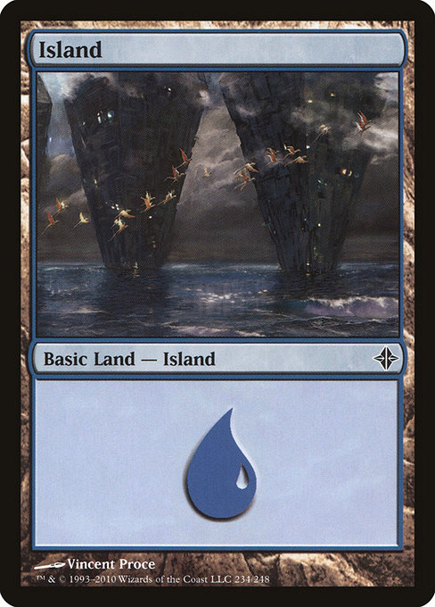 Island - Rise of the Eldrazi Common Card