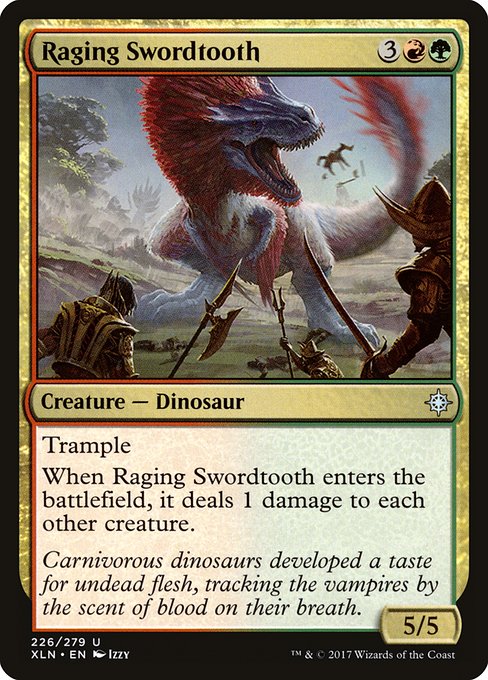 Raging Swordtooth - Ixalan Uncommon Card