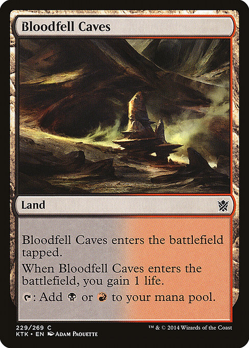 Bloodfell Caves - Khans of Tarkir Common Card