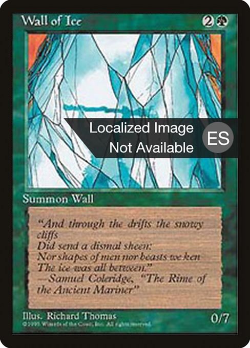 Wall of Ice - Fourth Edition Foreign Black Border Uncommon Card
