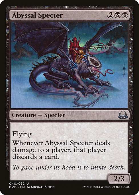 Abyssal Specter - Duel Decks Anthology: Divine vs. Demonic Uncommon Card