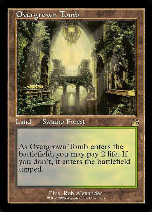 Overgrown Tomb - Ravnica Remastered Rare Card