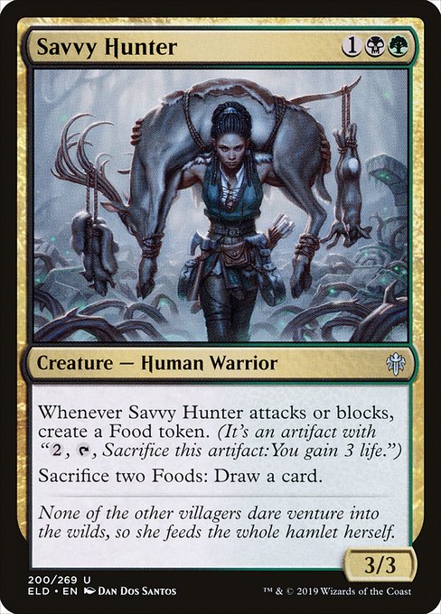 Savvy Hunter - Throne of Eldraine Uncommon Card