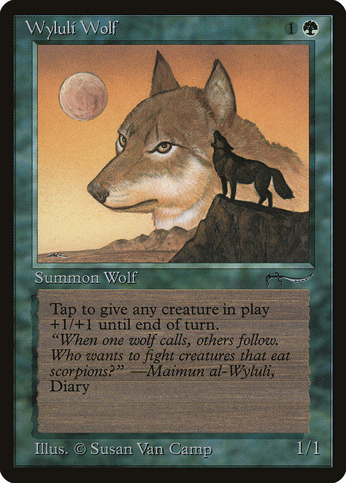 Wyluli Wolf - Arabian Nights Common Card