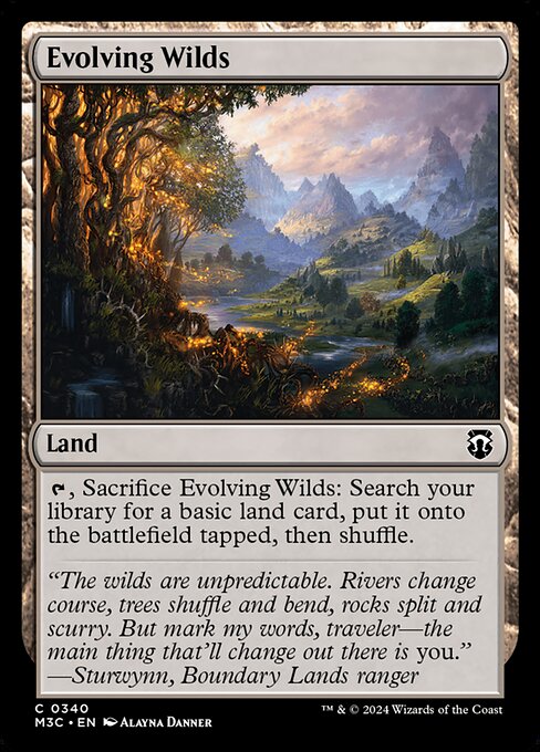 Evolving Wilds - Modern Horizons 3 Commander Common Card