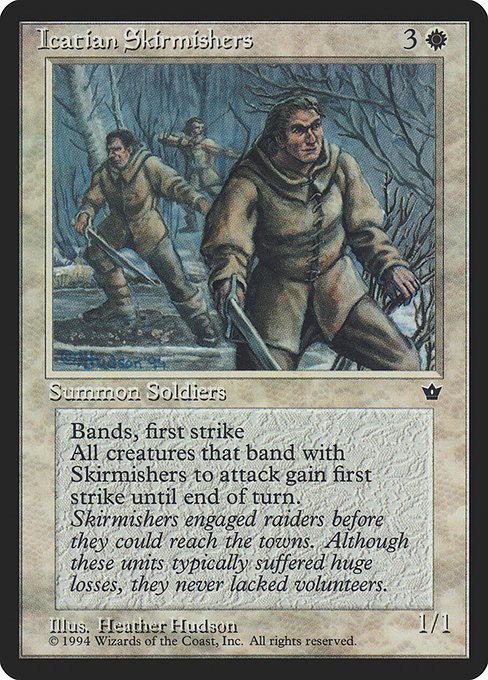 Icatian Skirmishers - Fallen Empires Rare Card