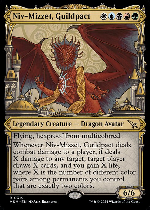 Niv-Mizzet, Guildpact - Murders at Karlov Manor Rare Card