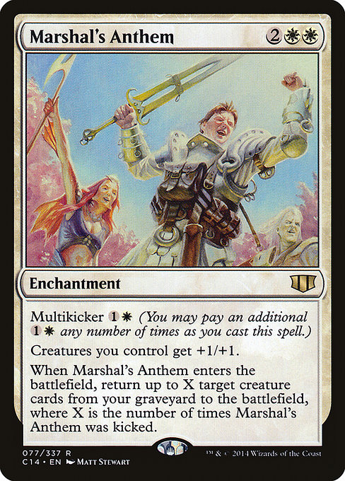 Marshal's Anthem - Commander 2014 Rare Card