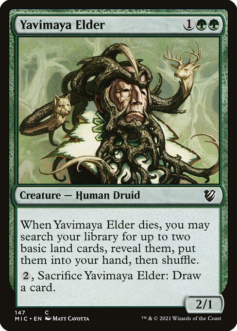 Yavimaya Elder - Midnight Hunt Commander Common Card