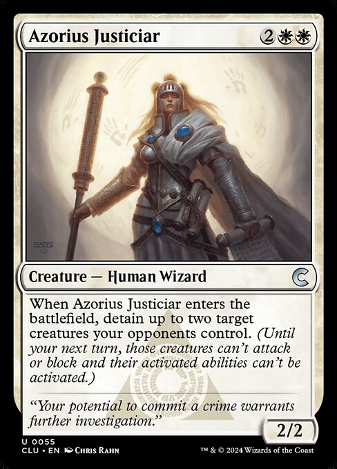 Azorius Justiciar - Ravnica: Clue Edition Uncommon Card