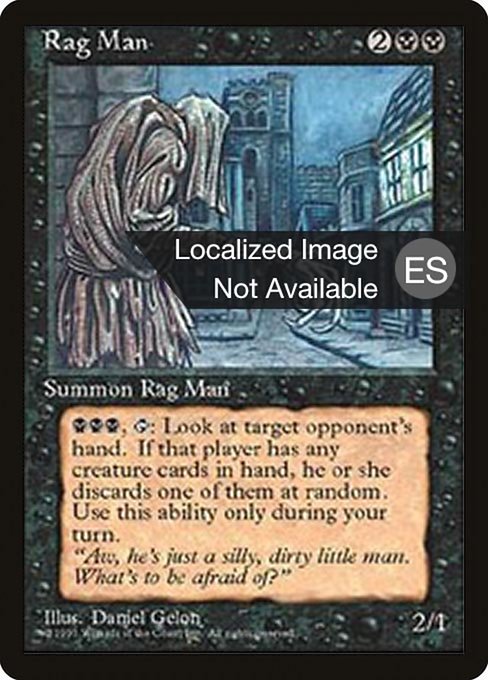 Rag Man - Fourth Edition Foreign Black Border Rare Card