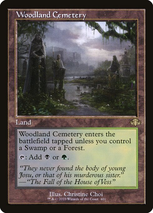 Woodland Cemetery - Dominaria Remastered Rare Card