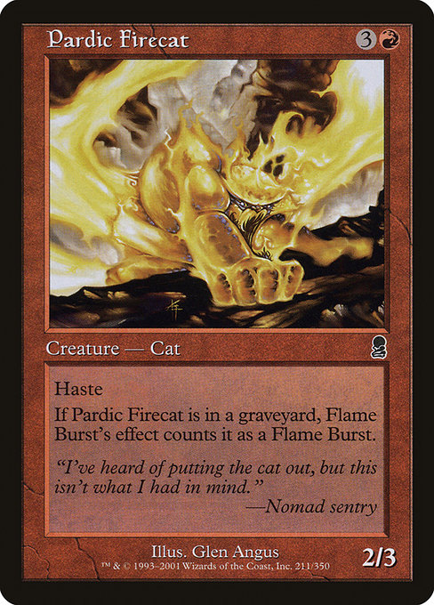 Pardic Firecat - Odyssey Common Card