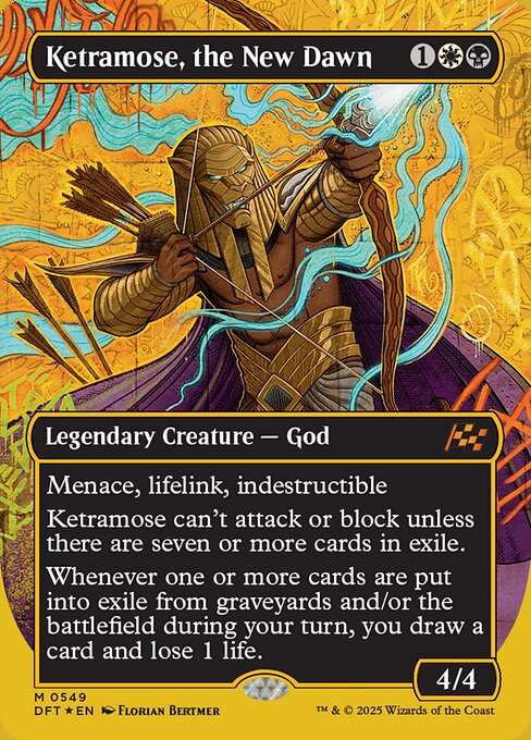 Ketramose, the New Dawn - Aetherdrift Mythic Card