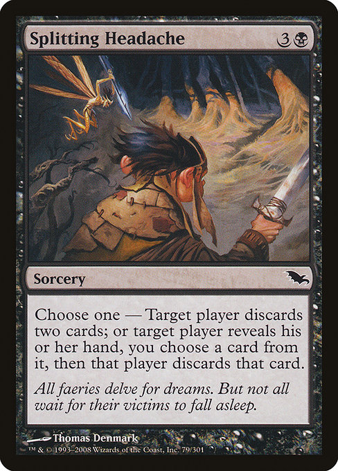 Splitting Headache - Shadowmoor Common Card