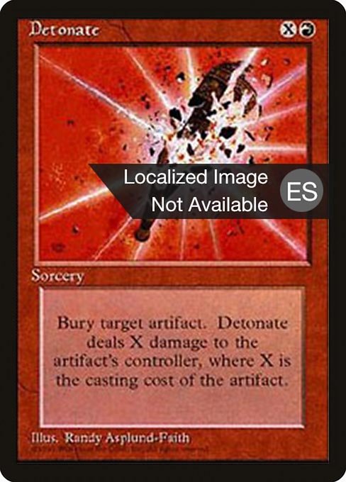 Detonate - Fourth Edition Foreign Black Border Uncommon Card