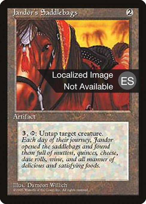 Jandor's Saddlebags - Fourth Edition Foreign Black Border Rare Card
