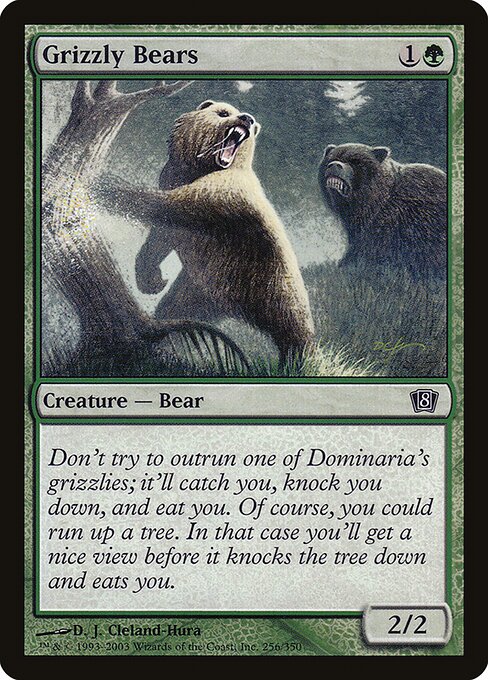 Grizzly Bears - Eighth Edition Common Card