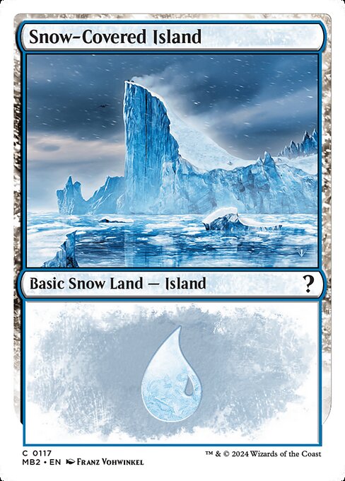 Snow-Covered Island - Mystery Booster 2 Common Card