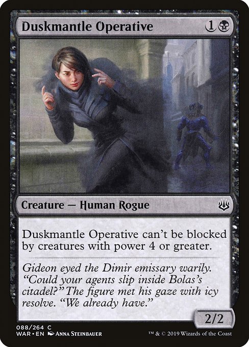Duskmantle Operative - War of the Spark Common Card