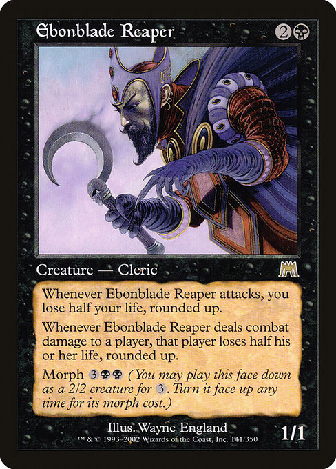 Ebonblade Reaper - Onslaught Rare Card