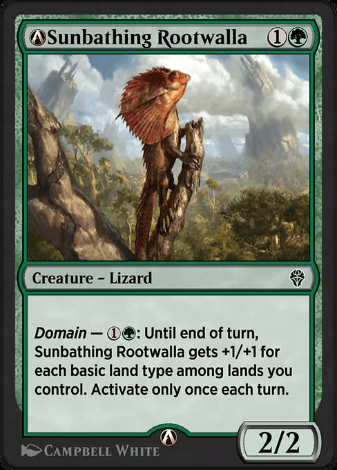 A-Sunbathing Rootwalla - Dominaria United Common Card