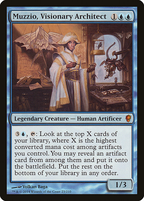 Muzzio, Visionary Architect - Conspiracy Mythic Card