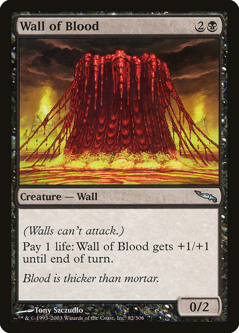 Wall of Blood - Mirrodin Uncommon Card