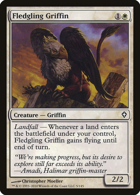 Fledgling Griffin - Worldwake Common Card