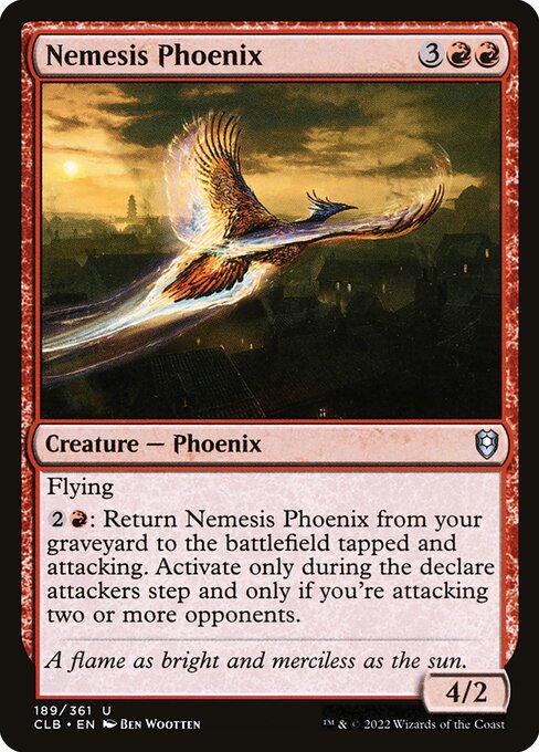 Nemesis Phoenix - Commander Legends: Battle for Baldur's Gate Uncommon Card
