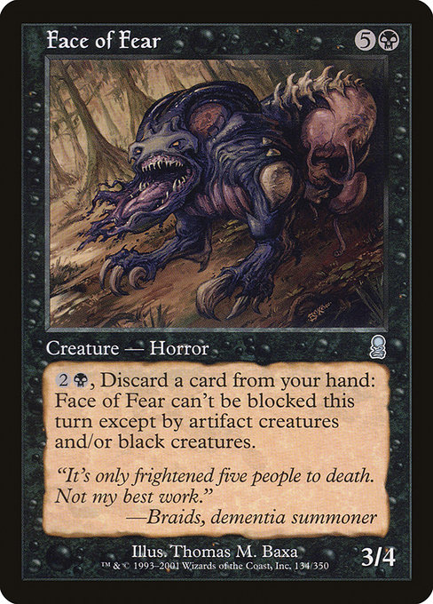 Face of Fear - Odyssey Uncommon Card