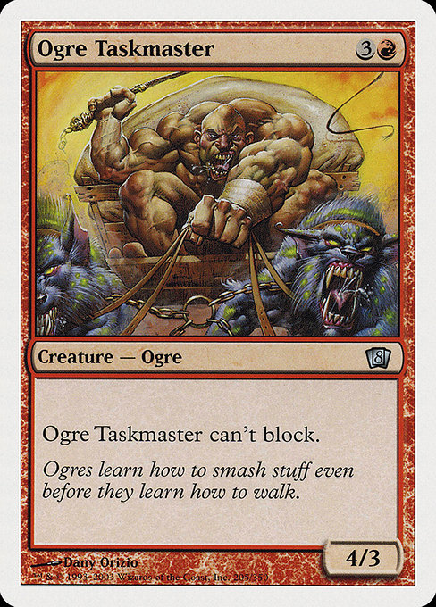 Ogre Taskmaster - Eighth Edition Uncommon Card