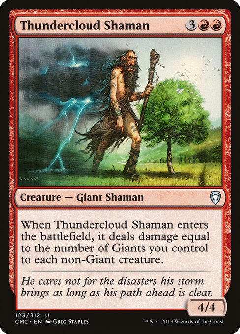 Thundercloud Shaman - Commander Anthology Volume II Uncommon Card