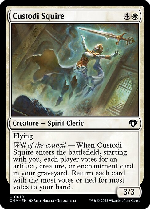 Custodi Squire - Commander Masters Common Card
