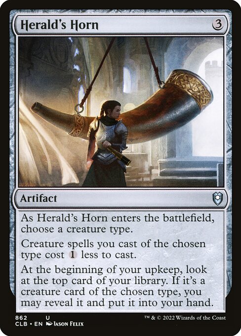 Herald's Horn - Commander Legends: Battle for Baldur's Gate Uncommon Card